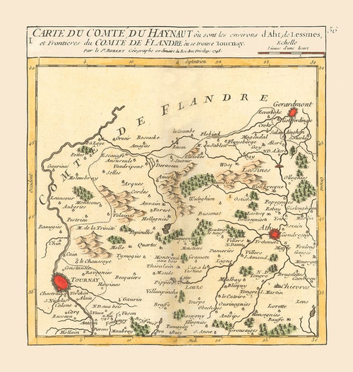 Hainaut Belgium - Robert 1748 by Robert (11 x 12)