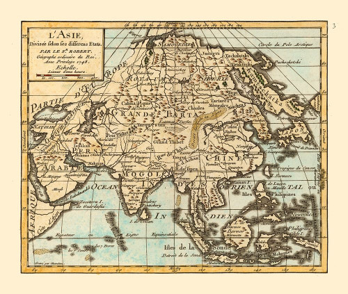 Asia - Robert 1748 by Robert (18 x 24)