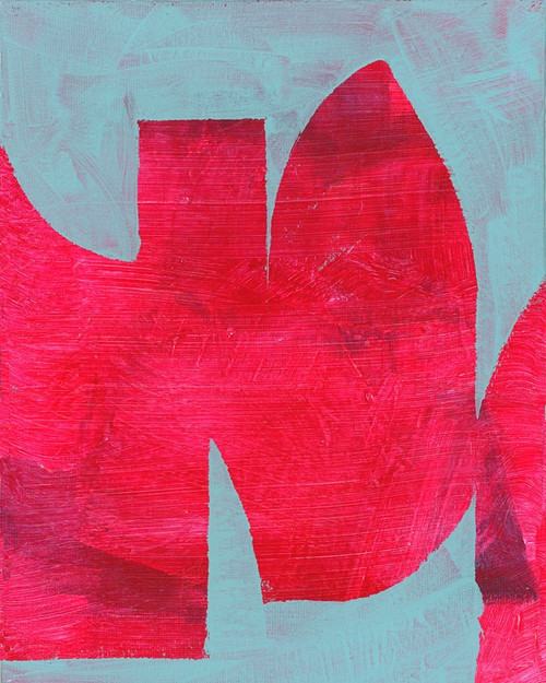 Magenta Ribbon II by Cartissi (18 x 24)
