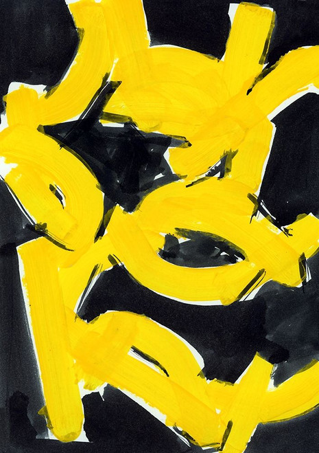 Gold And Black II by Cartissi (18 x 24)