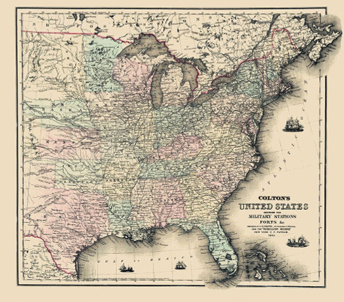 United States Military Stations Forts - Colton by Colton (12 x 10) United States Military Stations Forts - Colton by Colton (12 x 10)