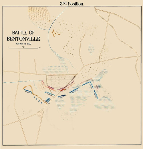 Bentonville Battle 3rd Position North Carolina by Unknown (12 x 11)
