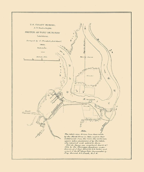 Fort De Russy Louisiana - Bache 1864 by Bache (18 x 24) Fort De Russy Louisiana - Bache 1864 by Bache (18 x 24)