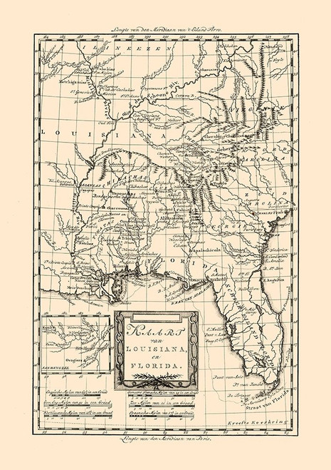 Louisiana Florida -1785 by Unknown (18 x 24)