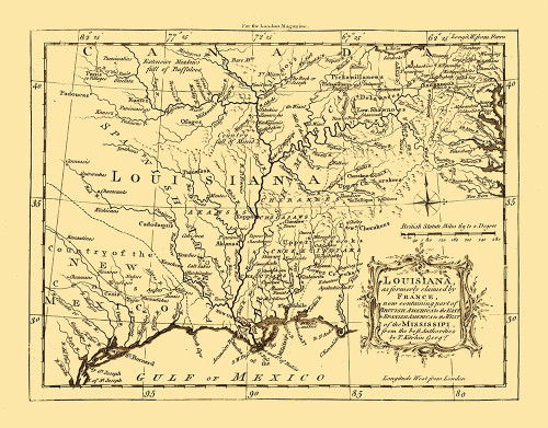 Louisiana - Kitchin 1765 by Kitchin (24 x 18)