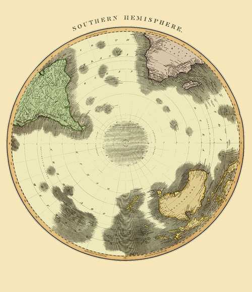 Southern Hemisphere - Thomson 1814 by Thomson (10 x 12)
