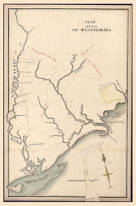 West Florida -1800 by Unknown (18 x 24)
