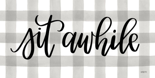 Sit Awhile by Imperfect Dust (24 x 12)