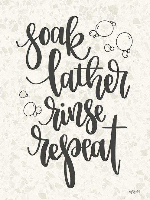 Soak, Lather, Rinse, Repeat by Imperfect Dust (18 x 24)