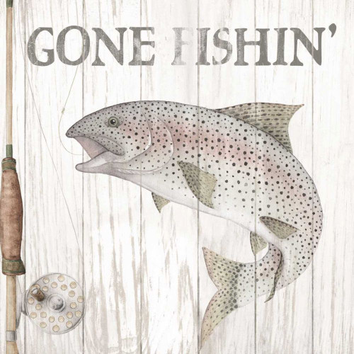 Lake Fishing I by Wild Apple Portfolio (24 x 24)