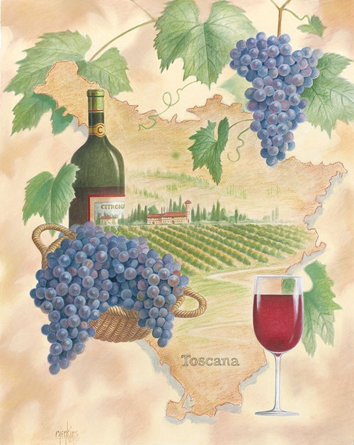 Toscany Red by Unknown (18 x 24)