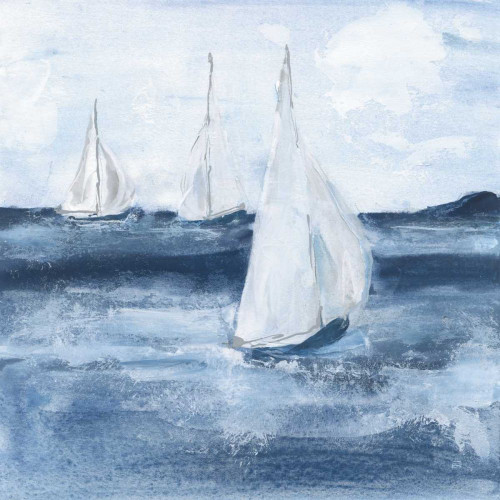 Sailboats VI by Chris Paschke (12 x 12)