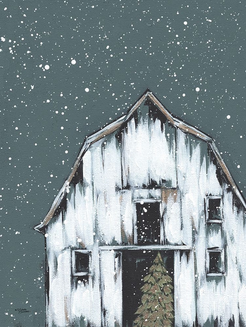 Winter Night Barn by Michele Norman (18 x 24)