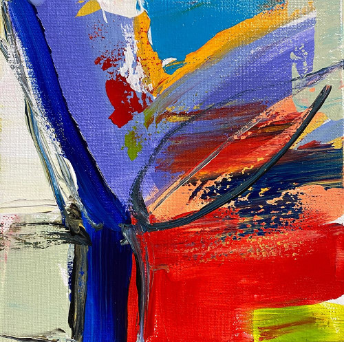 Joyful Modernist Abstraction IV by Irena Orlov (12 x 11)