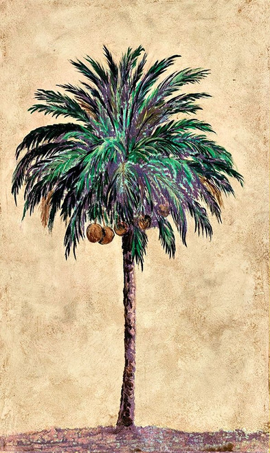 Coconut Tribal Palm I by Merri Pattinian (24 x 14)
