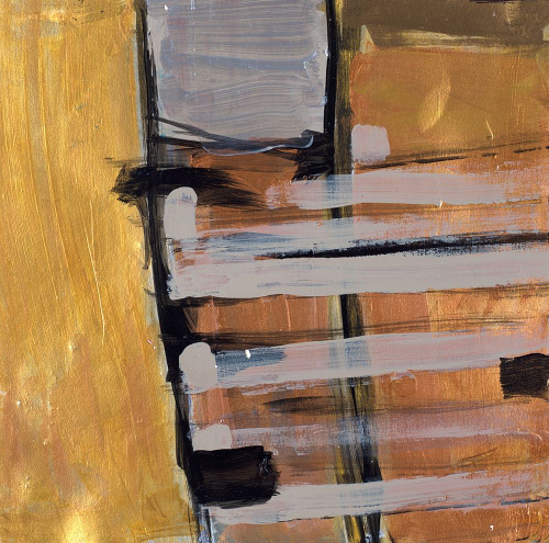 Golden Squares III by Merri Pattinian (12 x 11)