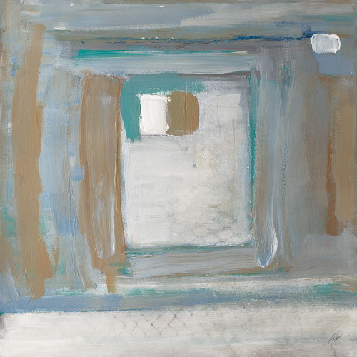 Grey Squares II by Merri Pattinian (12 x 12)