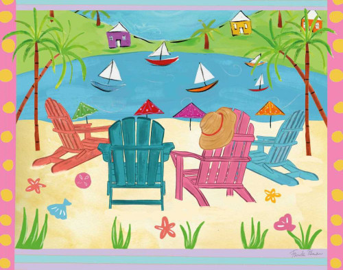 Beach Living IV by Farida Zaman (24 x 18)