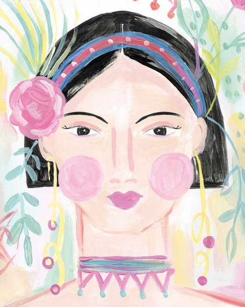 Boho Lady V by Farida Zaman (18 x 24)