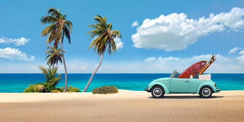 Surfers Retreat by Gasoline Images (24 x 12)