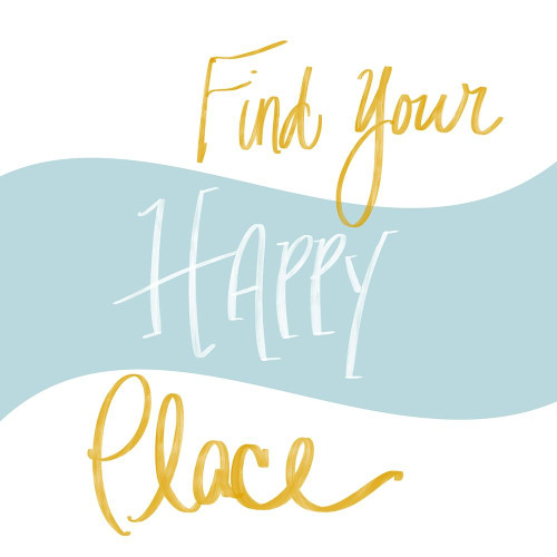 Happy Place by SD Graphics Studio (12 x 12)
