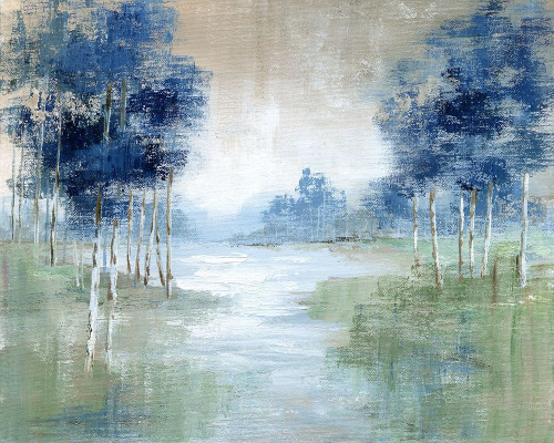 Birch River by Nan (24 x 18)