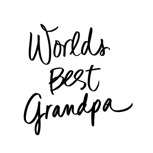 Worlds Best Grandpa by SD Graphics Studio (24 x 24)