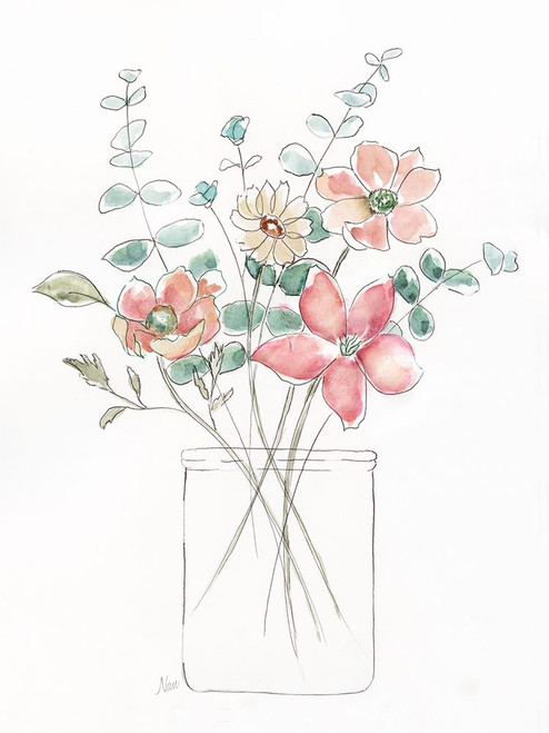 Whimsical Wildflowers I by Nan (18 x 24)