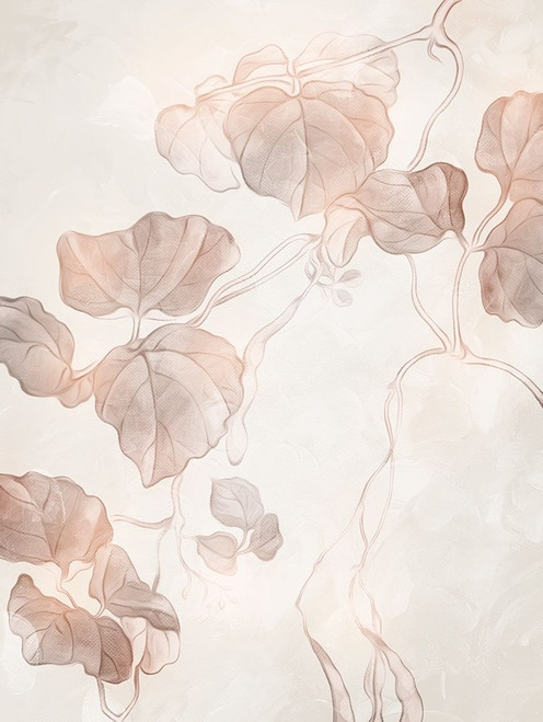Soft Boho Leaves 1 by Milli Villa (18 x 24)