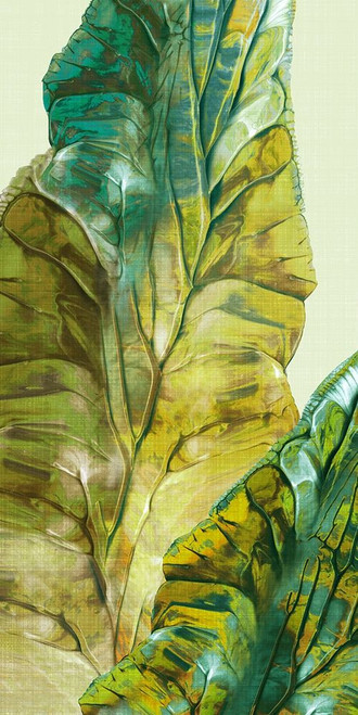 Tropical Green Leaves II by Eva Watts (12 x 24)