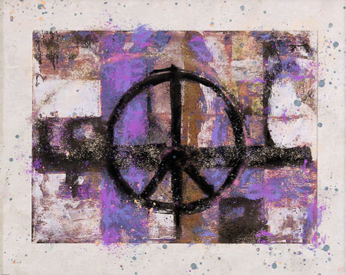 PEACE purple tint by Marta Wiley (24 x 19)