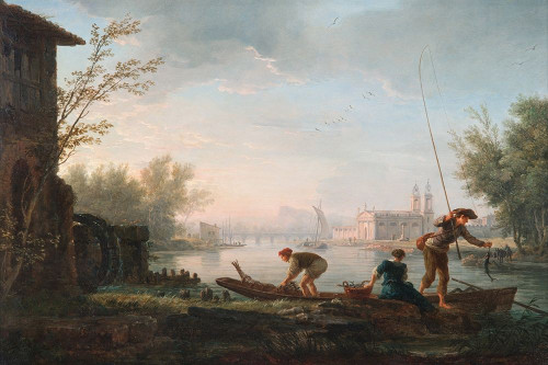 Four Times of the Day, Morning by Claude Joseph Vernet (24 x 18)
