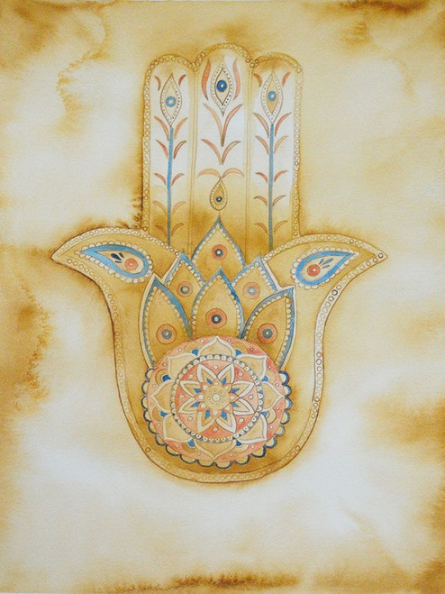 Natural Hamsa by Pam Varacek (18 x 24)