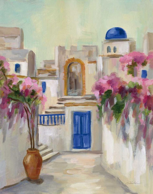 Santorini Street II by Silvia Vassileva (18 x 24)