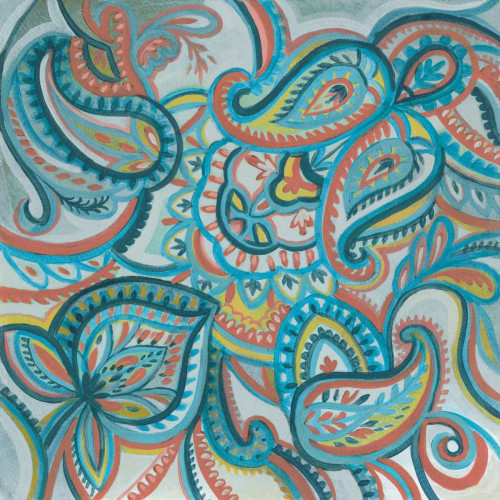 Emerald Paisley I by Silvia Vassileva (12 x 12)