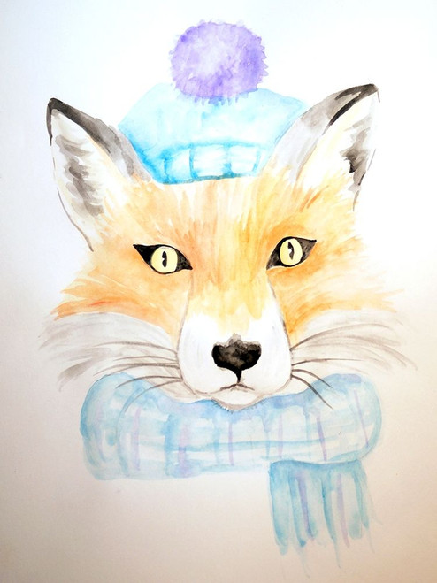 Winter Fox by Pam Varacek (18 x 24)