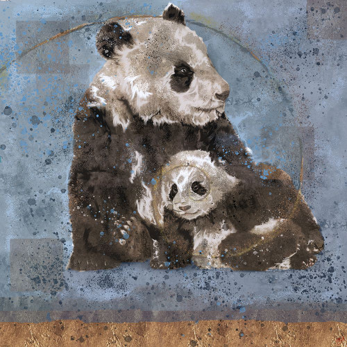Fibonacci Panda VII by Marta Wiley (12 x 12)