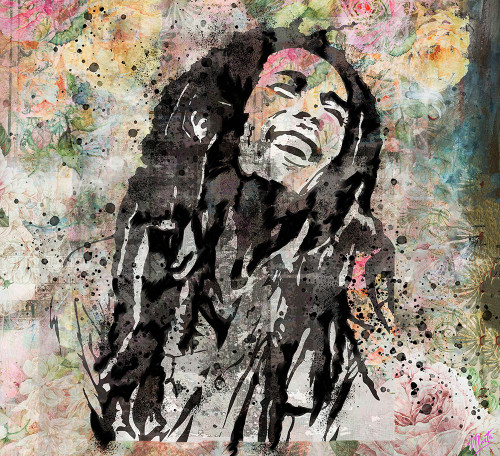 Bob Marley III by Marta Wiley (12 x 10)