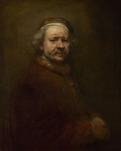 Self-Portrait at the Age of 63 by Rembrandt (18 x 24)
