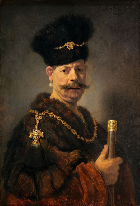 A Polish Nobleman by Rembrandt (18 x 24)