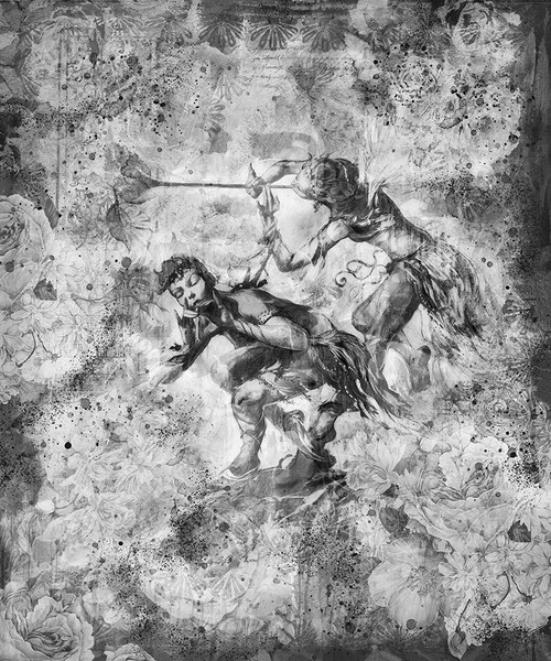 Floral Flute Player I by Marta Wiley (10 x 12)