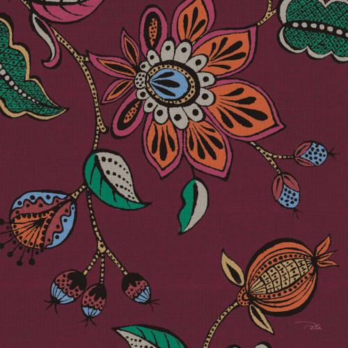 Garden Drawings II Wine by Pela (24 x 24)