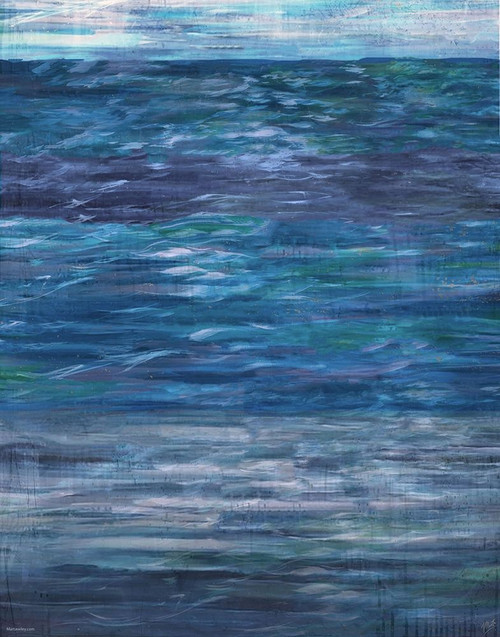 Blue Day Ocean II by Marta Wiley (18 x 24)