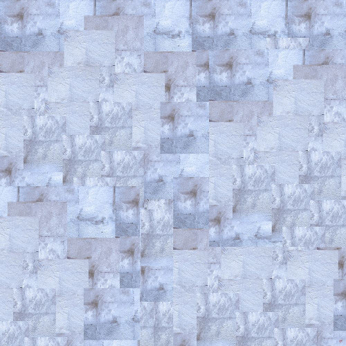 Gold Squares Abstract Blue by Marta Wiley (12 x 12)