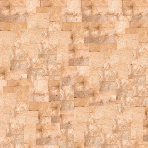 Gold Squares Abstract Sepia by Marta Wiley (12 x 12)