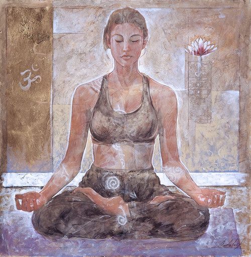Yoga III- Beige Light by Marta Wiley (10 x 12)