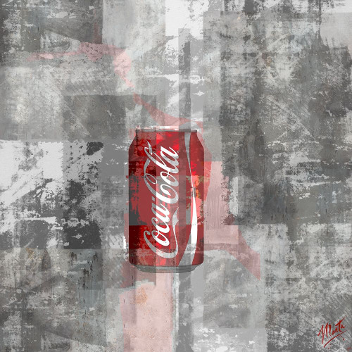 Coke Silkscreen II by Marta Wiley (12 x 12)