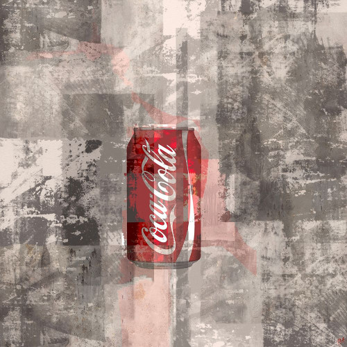 Coke Silkscreen I by Marta Wiley (12 x 12)