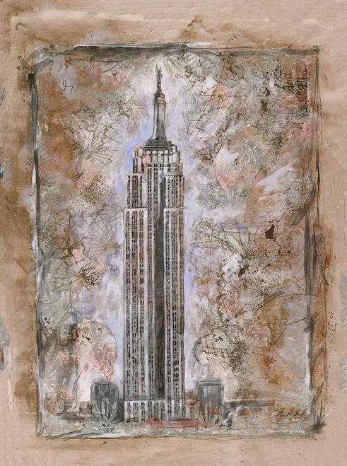 Beige, Cityscape by Marta Wiley (18 x 24)