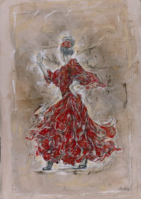 Scarlet Red Dancer by Marta Wiley (18 x 24)